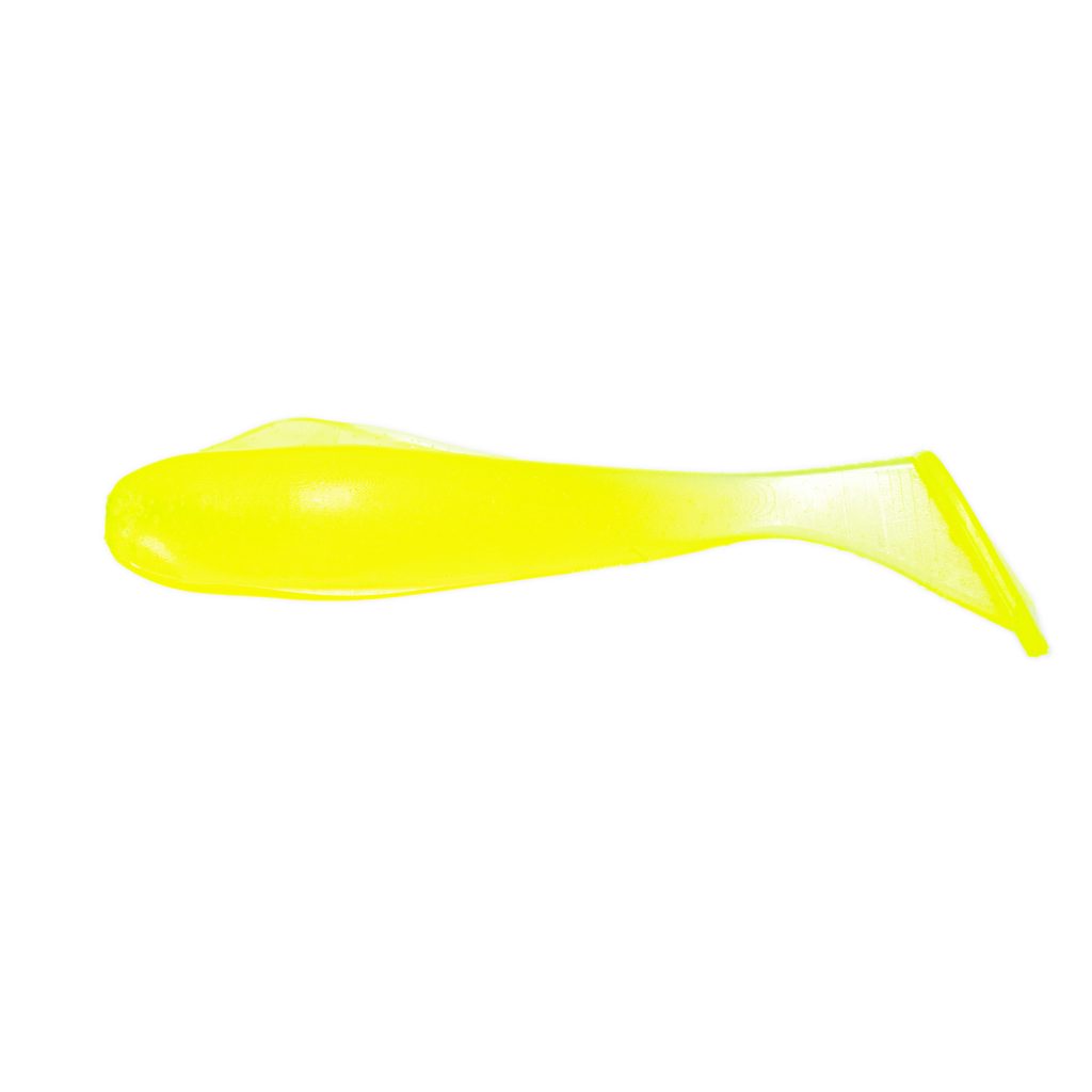 Leurre souple Little Fisher Shark Shad jaune fluo2